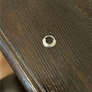 Body Gems Three Ring Circus. 14k White gold 16g 3/8 ring